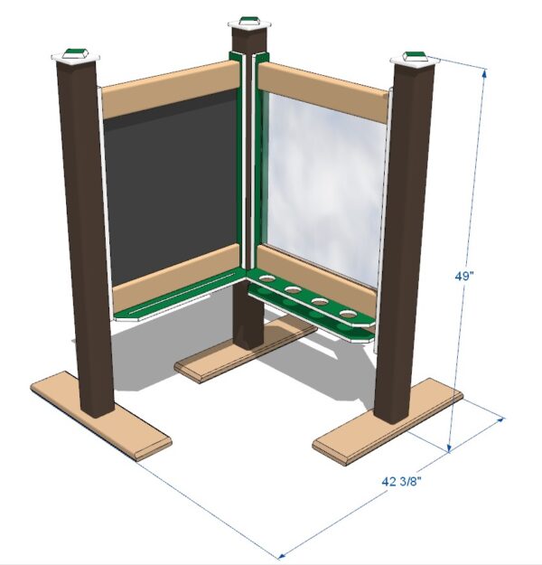 2′ Wide Paint Panel & Magnetic Chalkboard Combo - Image 5