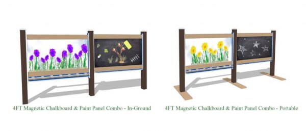 4′ Wide Paint & Magnetic Chalkboard Combo - Image 2