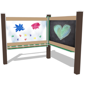 4′ Wide Paint & Magnetic Chalkboard Combo