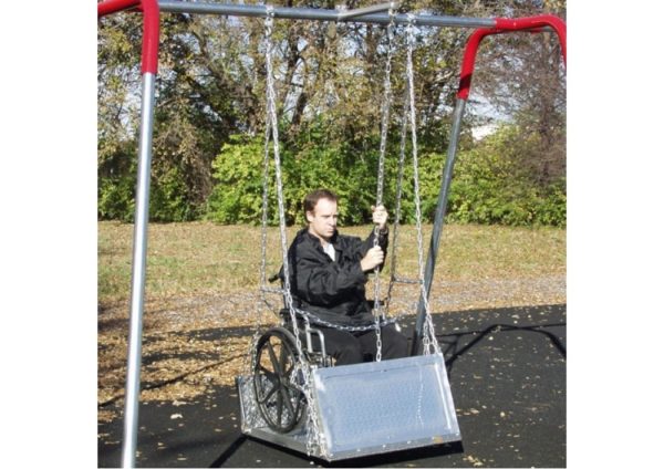 Wheelchair Swing for Playgrounds w/ Frame - Image 2