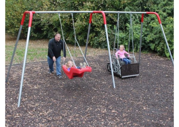 Wheelchair Swing for Playgrounds w/ Frame - Image 5