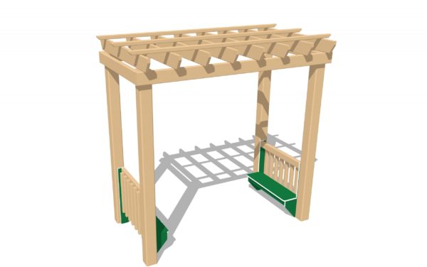 Garden Arbor with Benches - Image 2