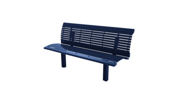 Arches Steel Bench with Back