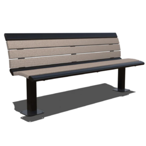 Arches Recycled Bench with Back
