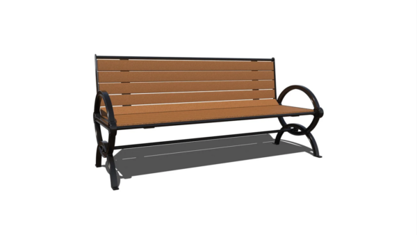 Gateway Recycled Bench with Back