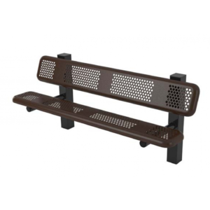 Perforated 4-4 Bench with Back