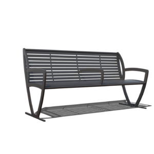 6' Zion with Back with Side and Center Armrests B6WBZI-ARM-CENTER