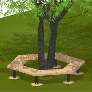 Hexagon Tree Bench
