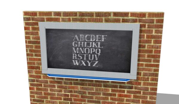 4' Single Outdoor Magnetic Chalkboard - Image 9