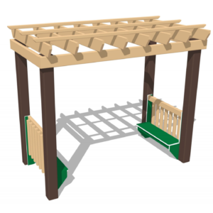 Garden Arbor with Benches