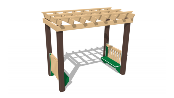 Garden Arbor with Benches