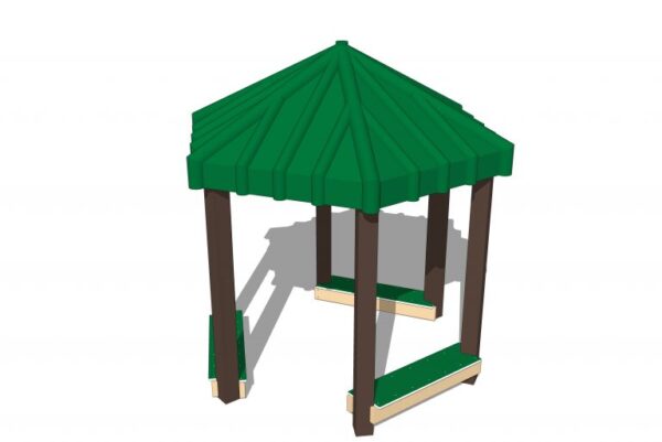 Gazebo with Hex Roof - Image 2