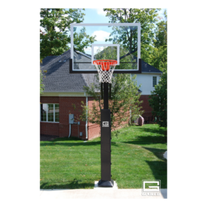 Collegiate Jam Adjustable Basketball Hoop with Glass Board