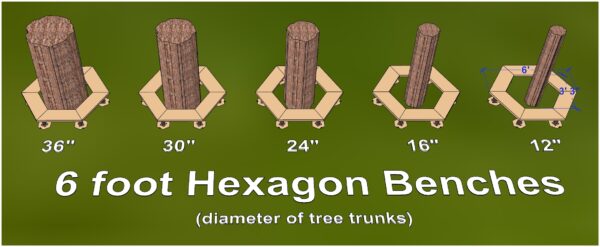 Hexagon Tree Bench - Image 2