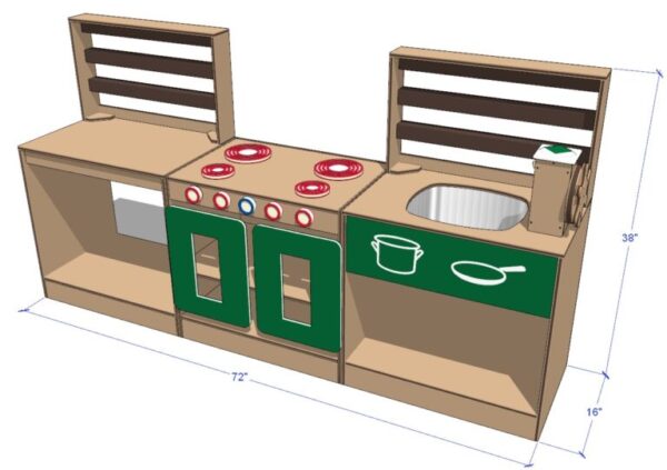 Mud Kitchen Set – Island - Image 5