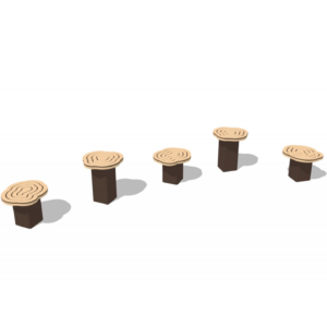 Log Stepping Stools