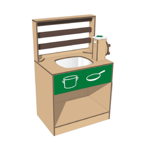 Mud Kitchen Sink with Faucet