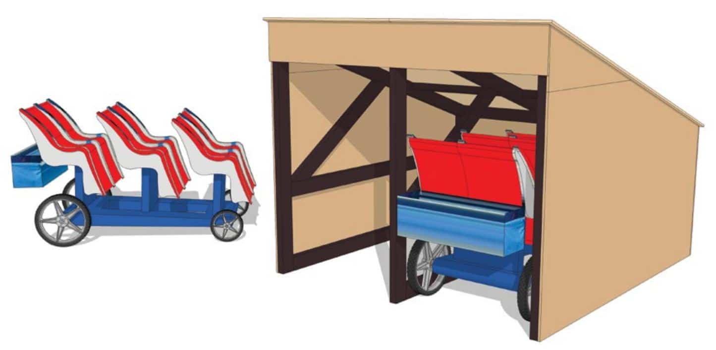 Pram storage sales