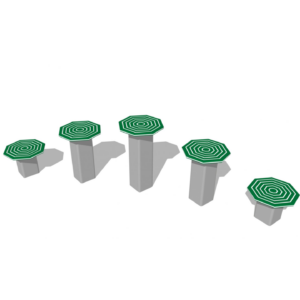 Octagon Stepping Stools – Set of 5