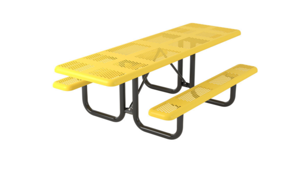 Perforated Accessible Rectangular Portable Table - Image 2