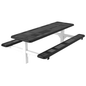 Perforated Rectangular Pedestal Table