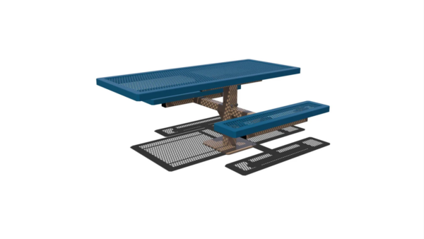 Regal Accessible Rectangular Pedestal  Table