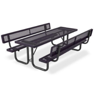 Regal Rectangular Portable Table with Seat Backs