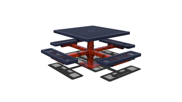 Regal Square Pedestal Table