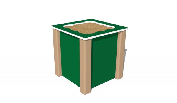 2' Scallop Sandbox Cube - Image 3