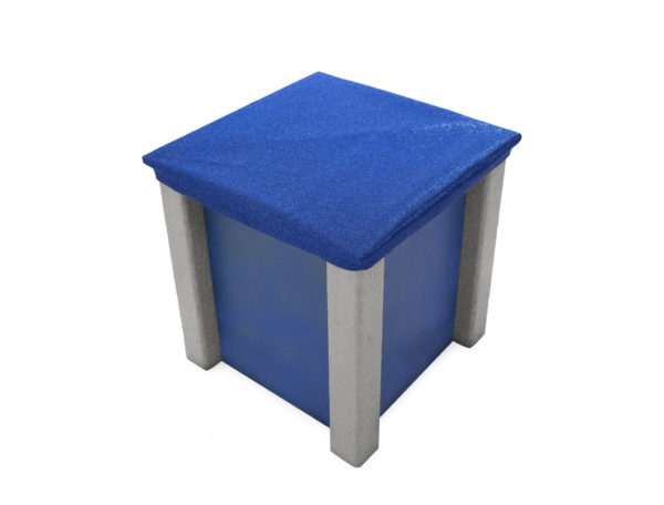2' Scallop Sandbox Cube Fabric Cover