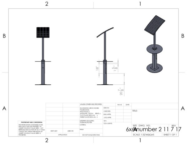 Solar Charging Pole SOLARCHARGPOLE - Image 3