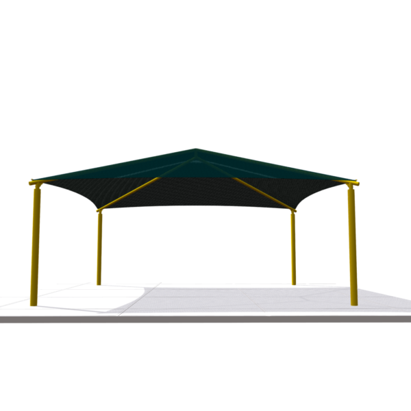 Square Hip Shade 12' Eave Height