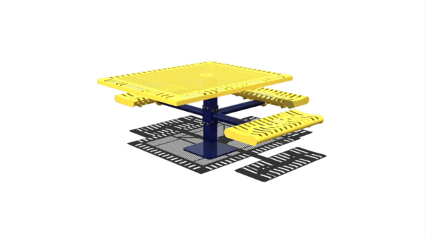 Classic Accessible Square Pedestal Table
