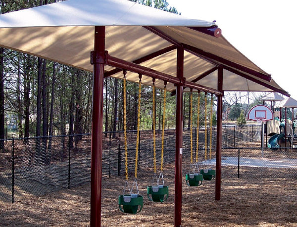 2-Bay Swing with Shade
