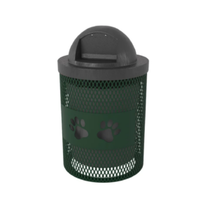 32 Gallon Regal Trash Receptacle Paws Design TR32-PWS