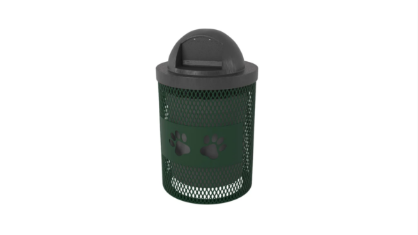 32 Gallon Regal Trash Receptacle Paws Design TR32-PWS