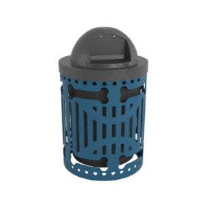 32 Gallon Classic Trash Receptacle Bones Design TR32CLASSIC-BNS