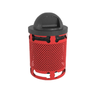 32 Gallon Perforated Trash Receptacle Bones Design TR32PERF-BNS