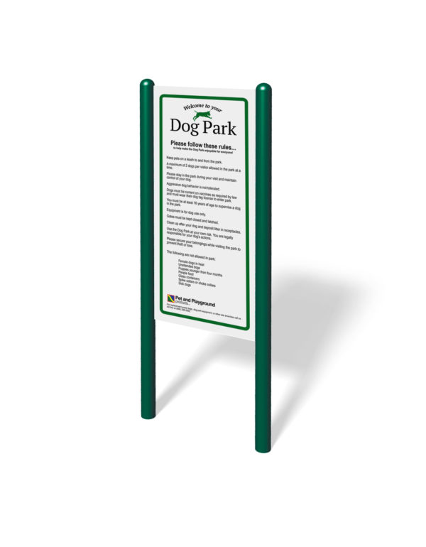Dog Park Rules Sign