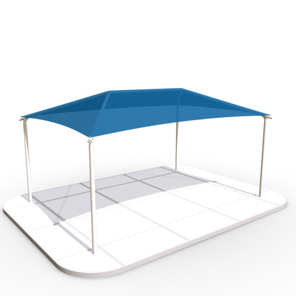 Rectangle Hip Shade 8' Eave Height