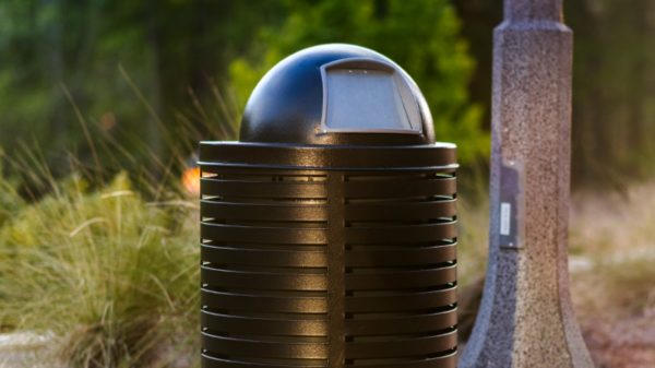 Steel Dome Top for 32 Gallon Receptacles DOME32S - Image 2